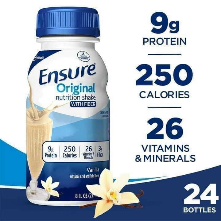 Thùng 30 chai sữa Ensure Mỹ Vanila 237ml