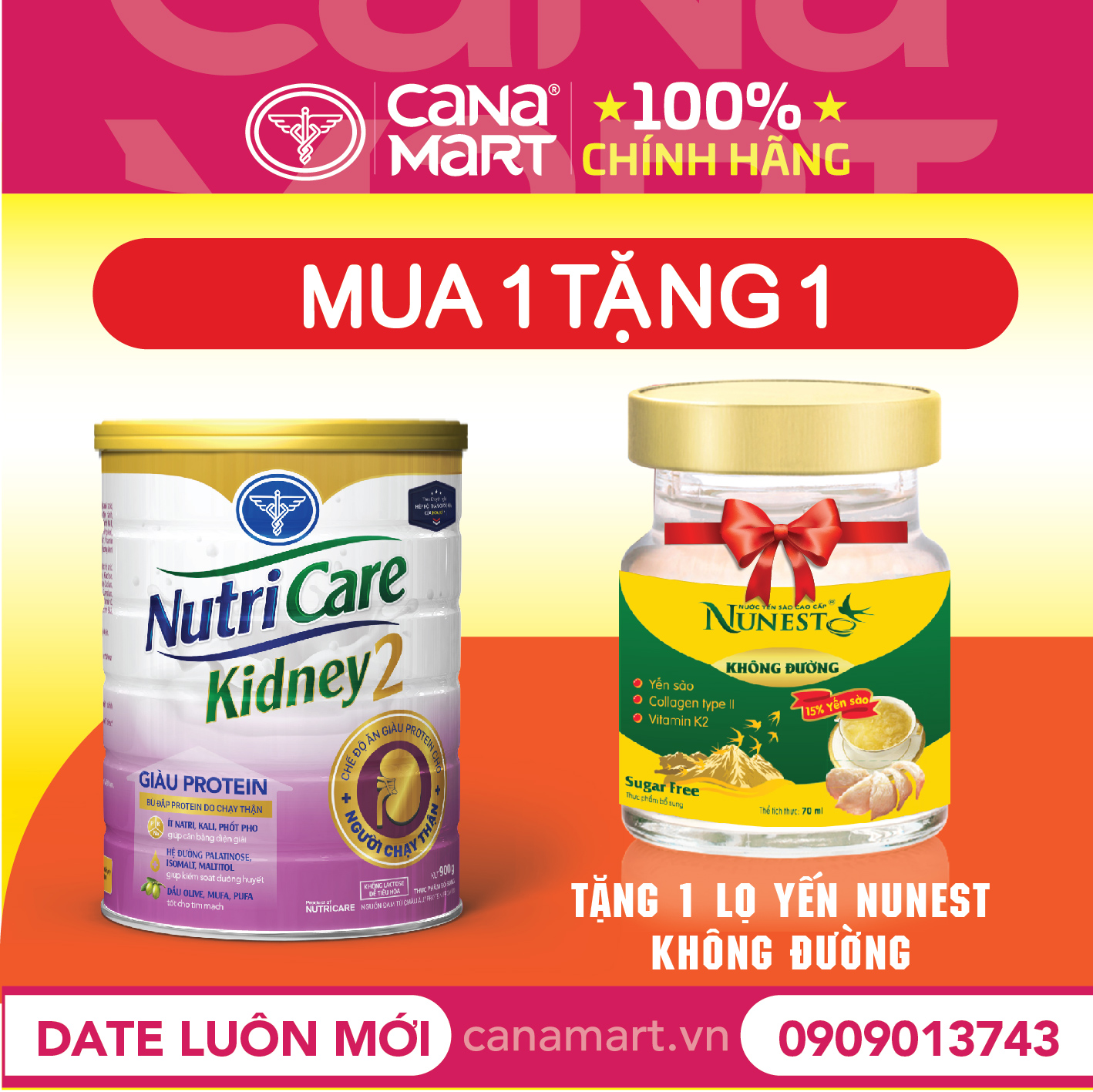 Sữa bột Nutricare Kidney 2 giàu protein cho người chạy thận