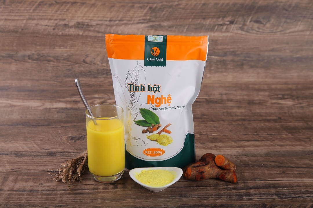 Tinh bột nghệ quê việt - hộp 500gr