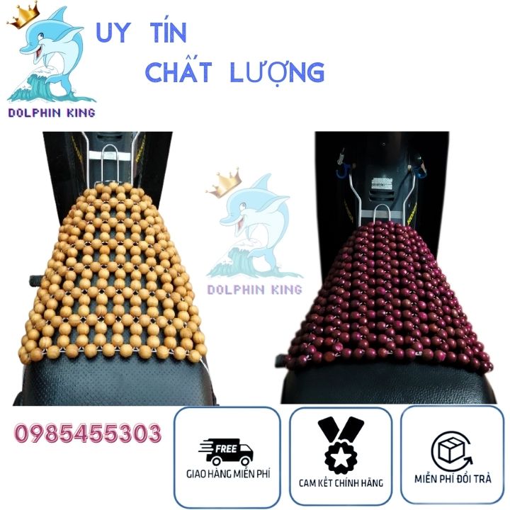 [Nhập RS0822 giảm 30k cho đơn 99k]Lót yên xe máy - Đệm yên xe máy hạt gỗ cao chống ê mông