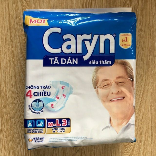 Bỉm dán caryn gói 3 miếng