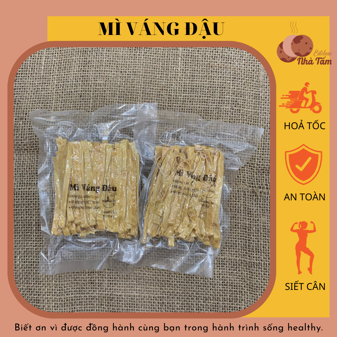 Mỳ váng đậu khô chuẩn keto không tinh bột hút chân không 100g 1 gói