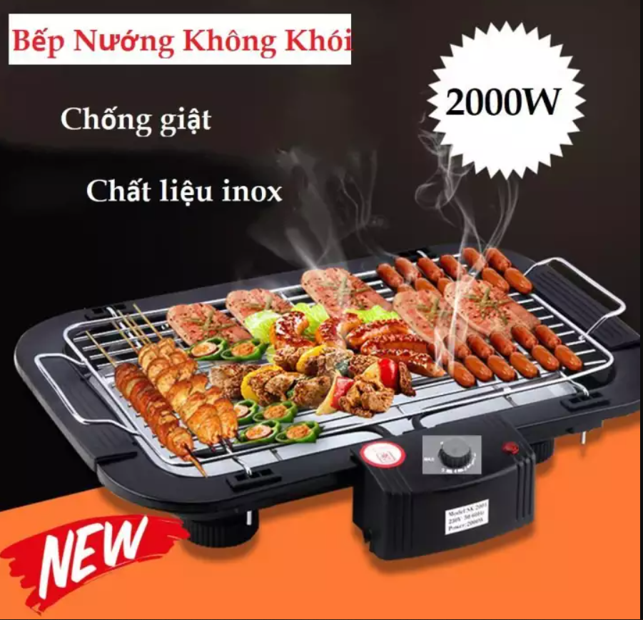 [HCM]BẾP NƯỚNG ĐIỆN ELECTRIC KHÔNG KHÓI HÀN QUỐC CHỐNG GIẬT - BẾP NƯỚNG ĐIỆN KO KHÓI VỚI CHẤT LIỆU INOX KO GỈ - BẢO VỆ SỨC KHOẺ KHI SỬ DỤNG