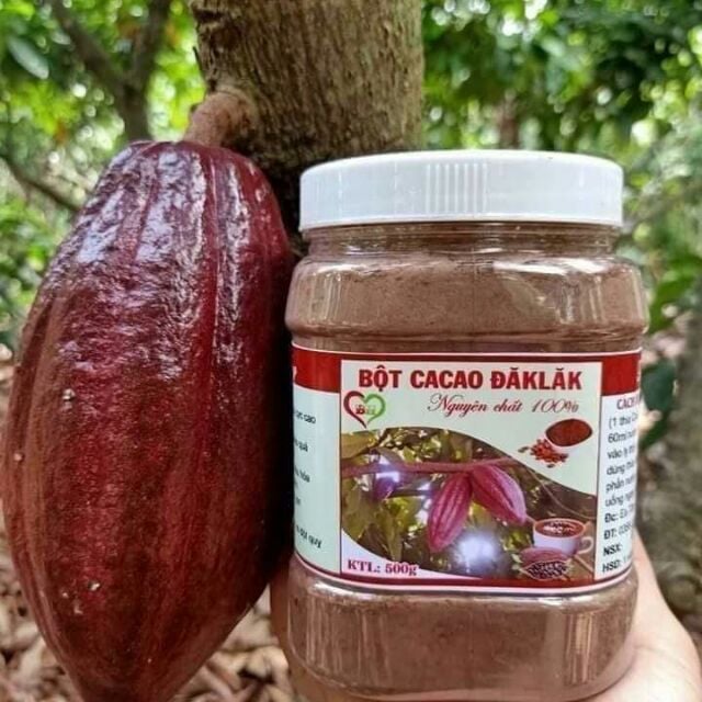 Bột Cacao Nguyên Chất Buôn Mê Thuột Vị Nguyên Bản 500gr