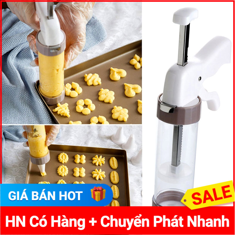 【Sẵn Sàng】 20PCS Cookie Press Kit Cookie Công Cụ Làm Bánh Quy Khuôn Bánh Dụng Cụ Phun Kem Đường