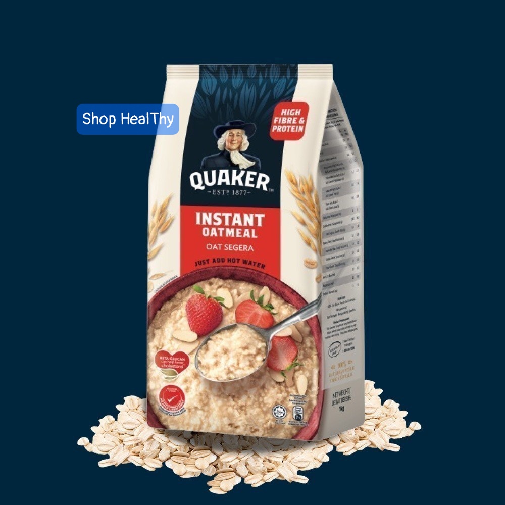 Yến Mạch Ăn Liền Quaker 1Kg - Nhập Khẩu PSC Có Tem Phụ