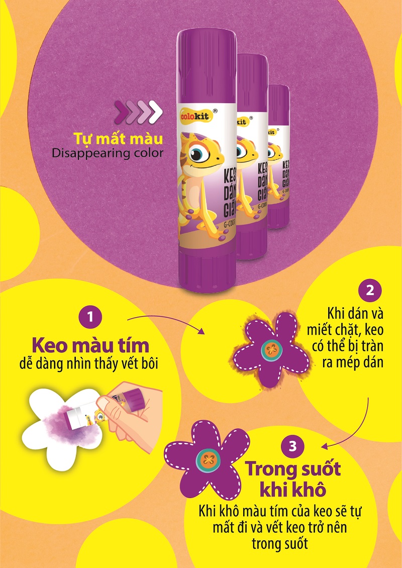 [HCM]KEO KHÔ TÍM G-C008 (Vỉ 1 thỏi)