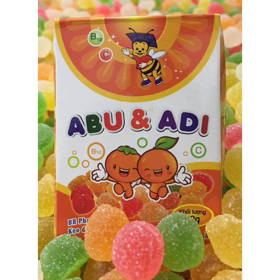 Kẹo dẻo abu- adi tam giác