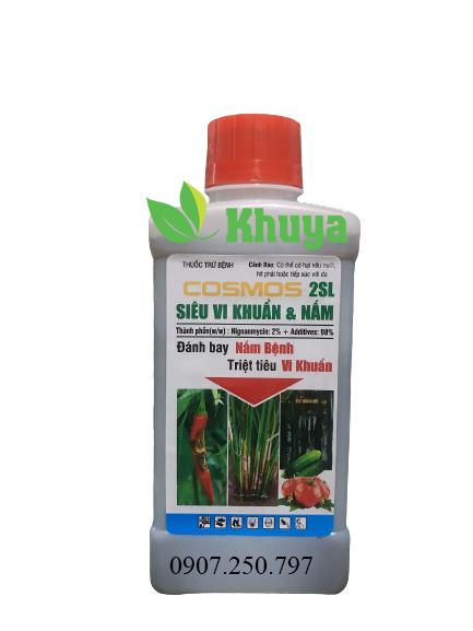 Trừ bệnh Cosmos 2SL Siêu Vi Khuẩn và Nấm 450ml Thối rễ - Khô dây - Bạc lá