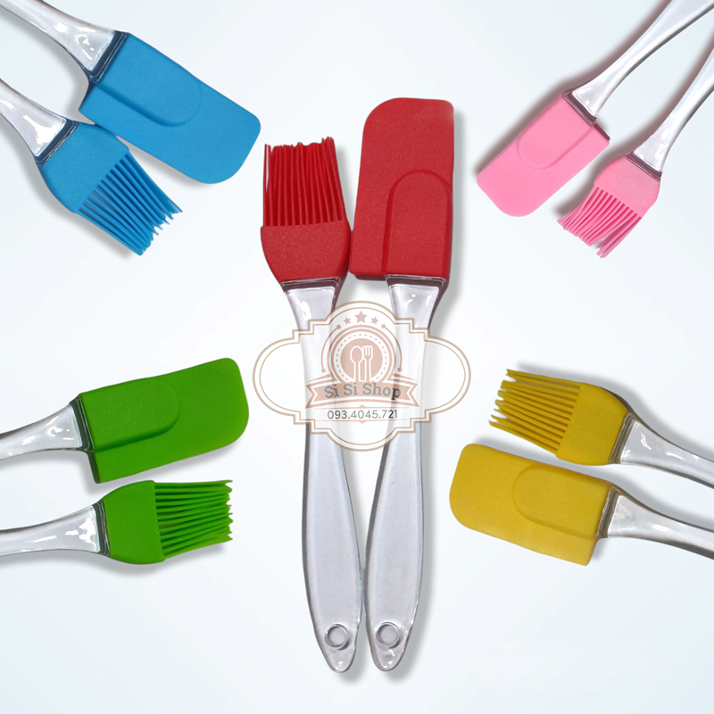 Set chổi quét silicon + phới trộn bột cán trong