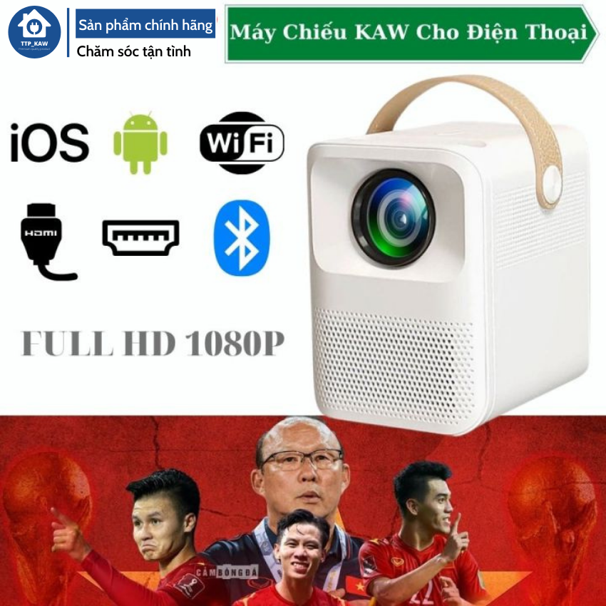 Máy chiếu mini gia đình fullhd 1080, máy chiếu project mini, máy chiếu mini, máy chiếu không cần màn chất lượng cao, máy chiếu koogold kết nối wifi, âm thanh chân thực, hình ảnh sắc nét, độ phân giải cao, ảnh to và rộng - bảo hành 1 đổi bảo hành 12 tháng