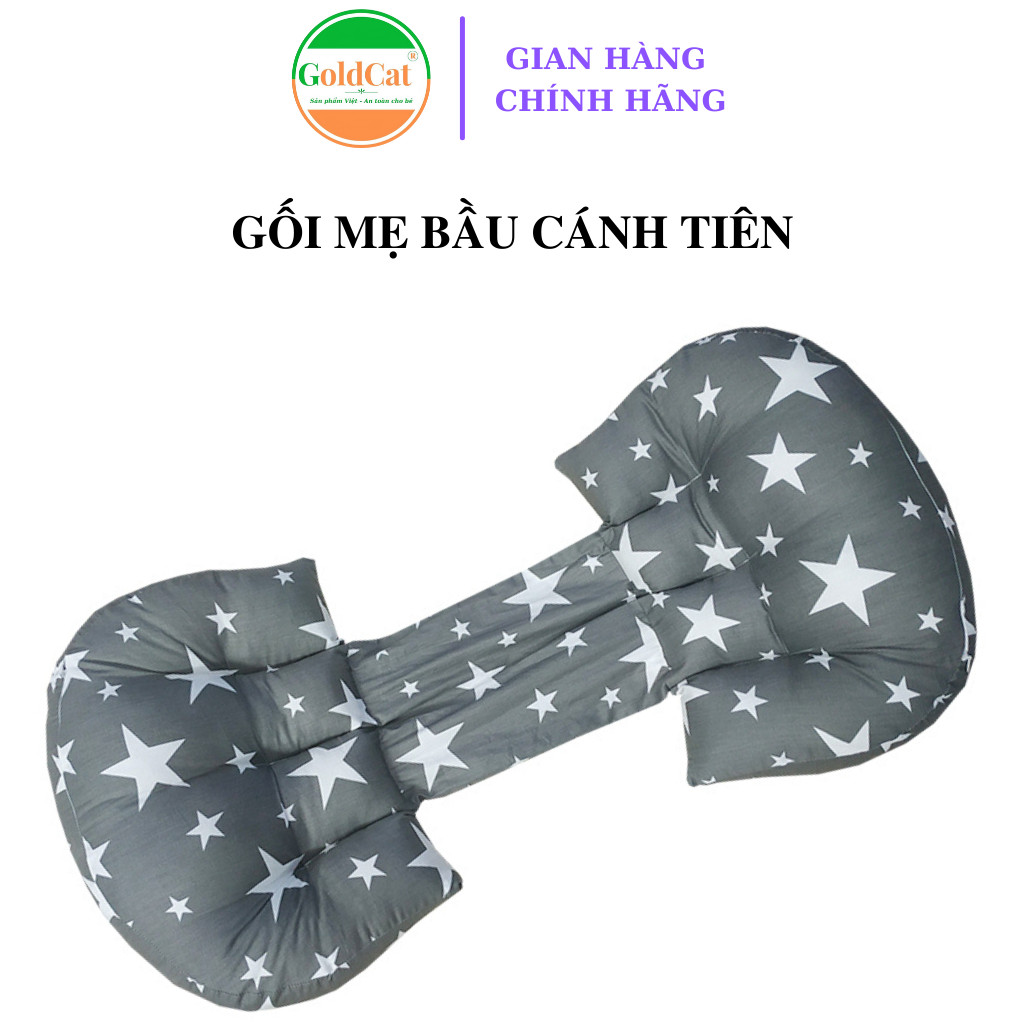 {Size lớn}Gối bầu cánh tiên đa năng cho mẹ và bé, gối giúp bà bầu ngủ ngon, ôm nâng đỡ bụng giúp thai nhi phát triển tốt.Trọng lượng gối lên tới 1kg.