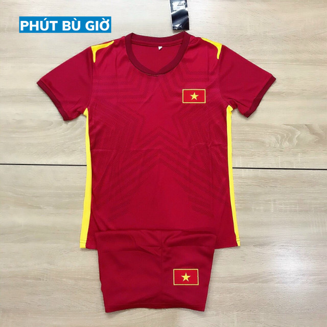 [ẢNH THẬT] Bộ Quần Áo Bóng Đá, Đá Banh Trẻ Em Tuyển VIỆT NAM CHIẾN THẮNG Mùa 2021 - 2022 Mẫu Mới - Phút Bù Giờ Sport
