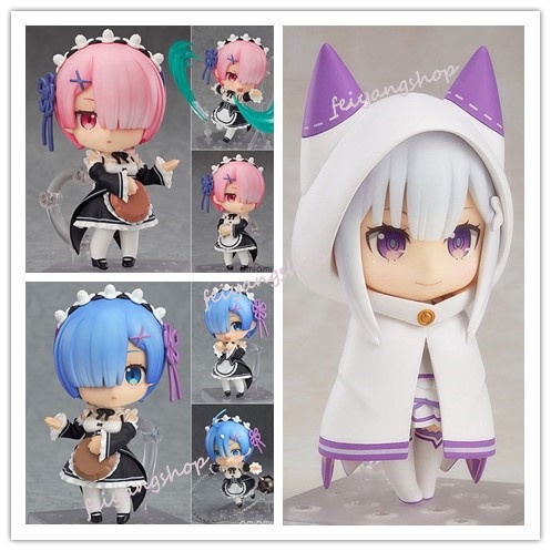 Mua Mô hình chibi Rezero dễ thương đáng yêu cô gái Rem Ram Emilia  Frederica Echidna bền màu trang trí trưng bày  Tiki