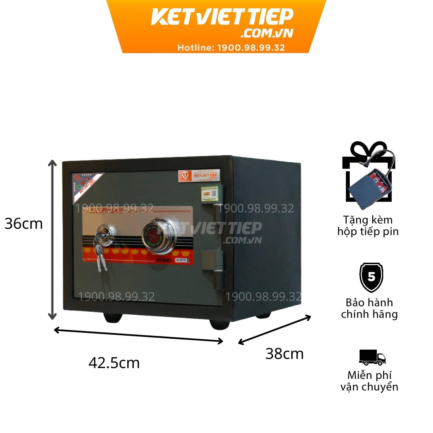 Két Sắt Việt Tiệp Khoá Cơ Chuẩn Phong Thủy KVT219N BLN - Sản Phẩm Két Sắt Khóa Cơ Của Công Ty Két Sắt Việt Tiệp