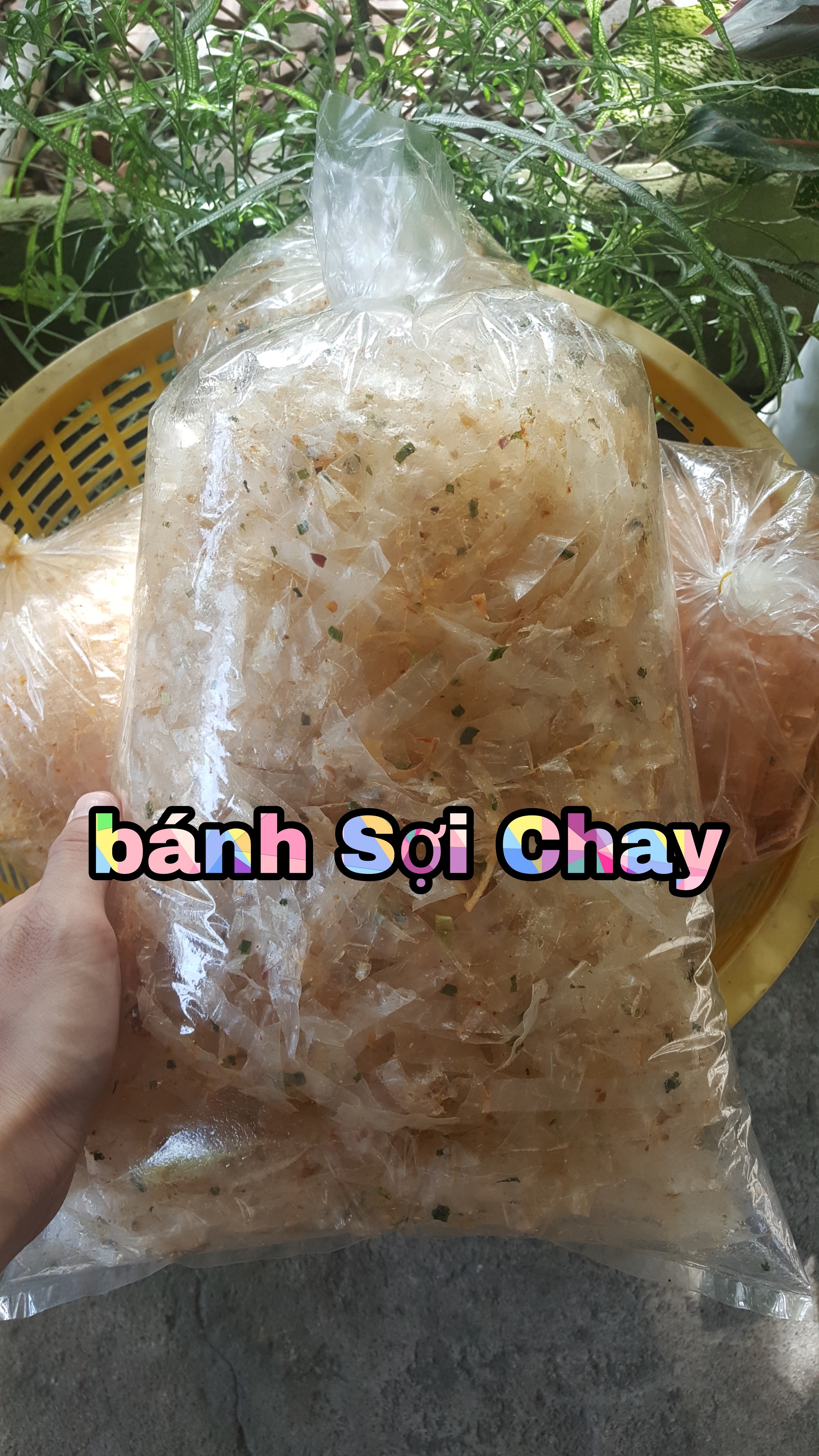1KG bánh tráng Cắt Sợi trộn muối chay Tây Ninh chính gốc