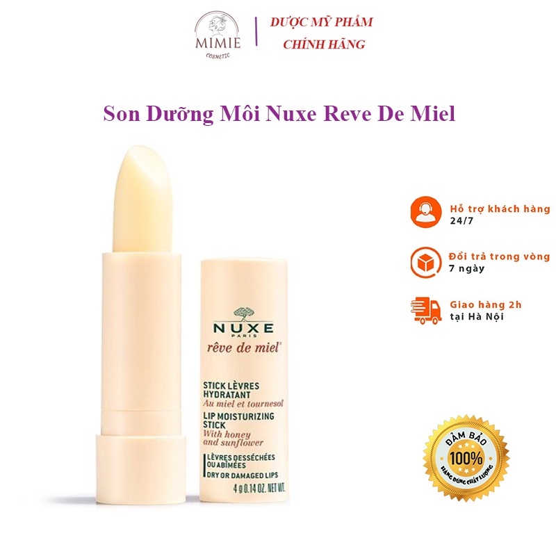 Son Dưỡng Môi Nuxe Reve De Miel Lip Moisturizing Stick 4gram