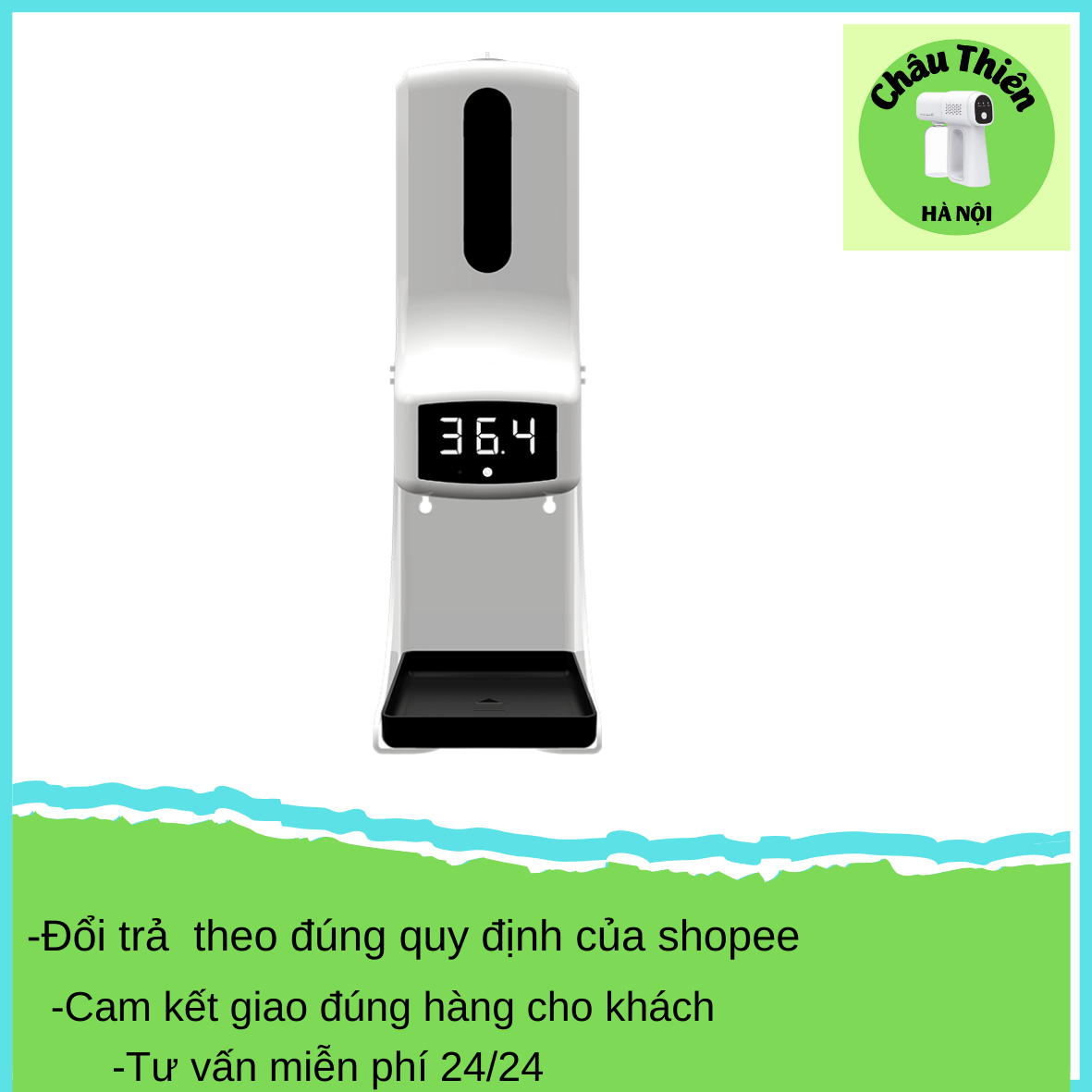 Máy đo thân nhiệt tự động K9pro, máy đo nhiệt độ, nhiệt kế hồng ngoại K9pro, nhiệt kế điện tử cảm ứng, có kèm sát khuẩn tự động