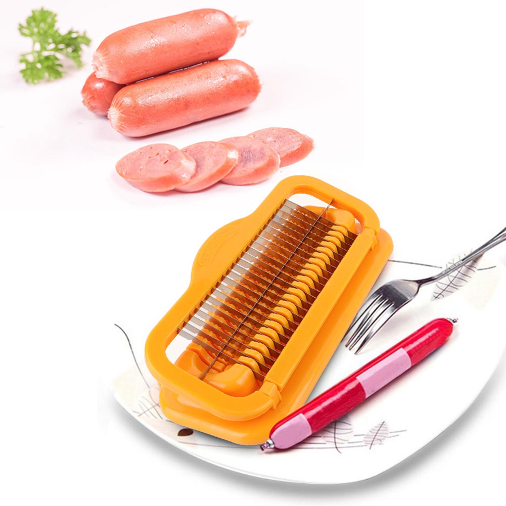 Chống rỉ sét 1 Cái Dao cắt chuối đa năng An toàn cho sức khỏe Chất liệu thép không gỉ để cắt Xúc xích xúc xích Xúc xích thịt nguội Nhu cầu nhà bếp khác nhau