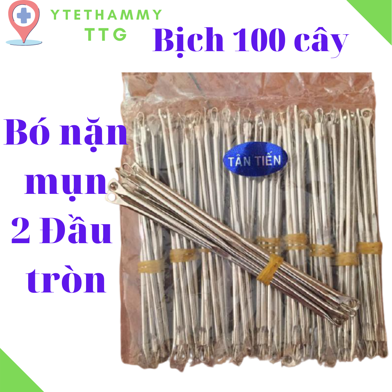 Cây Nặn Mụn Tân Tiến Sử Dụng Một Lần Chuyên Dùng Trong Spa , YteThammyTTG, M100, Không Đau , Không Gây Tổn Thương Cho Da , Không Rỉ Sét .