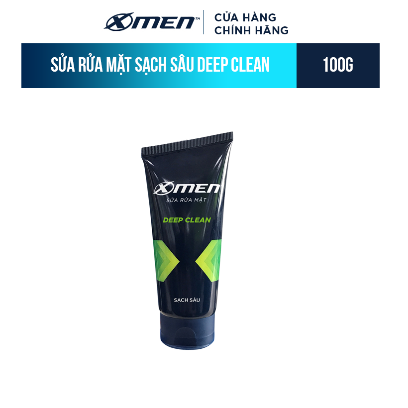 Sữa rửa mặt X-Men Sạch sâu 100g