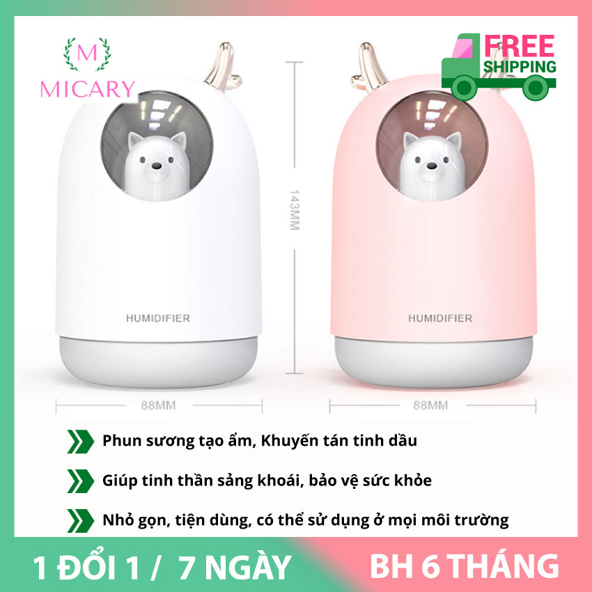 [HCM]Máy Xông Tinh Dầu Mini M106 giúp cân bằng độ ẩm cho da.Máy Khuếch Tán Tinh Dầu Mini.