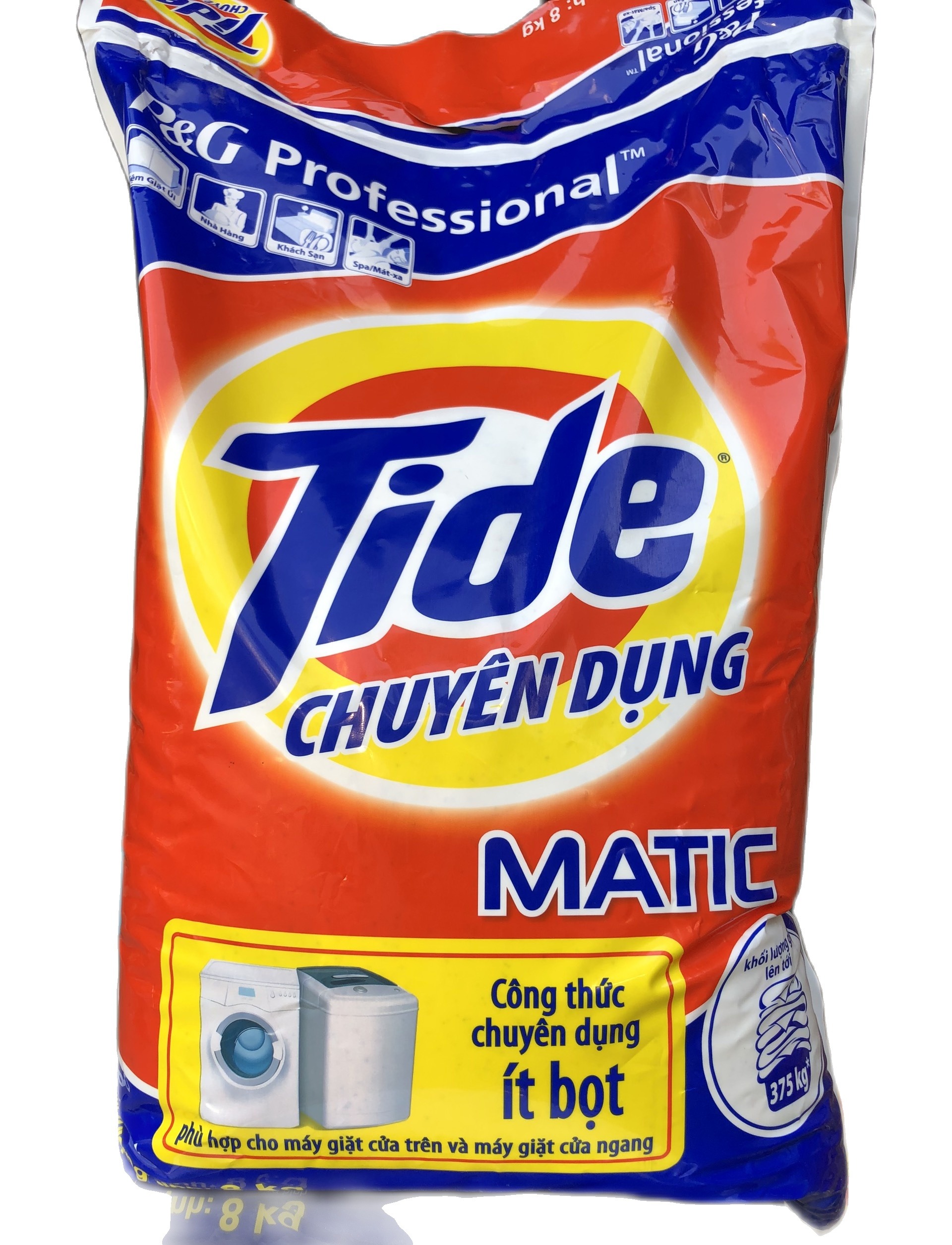Bột giặt Tide 8kg Chuyên dùng cho máy giặt cửa Trước và cửa trên