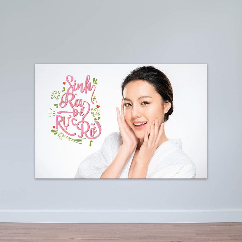 [HCM]Tranh treo tường Spa “Sinh ra để rực rỡ 2”  Tranh phòng massage W3294