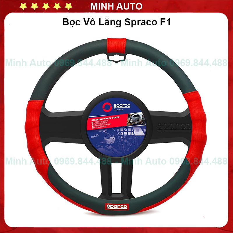 Bọc Vô Lăng 🚗CAO CẤP🚗 Bọc Volang Sparco F1 - Vo Lang Dcut Và Tay Nắm Tròn Cao Cấp - Full Mẫu Và Màu Sắc