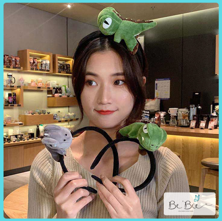 Cài tóc khủng long siêu đáng yêu, Bờm cài tóc khủng long hàn quốc BeBie Shop - BP038