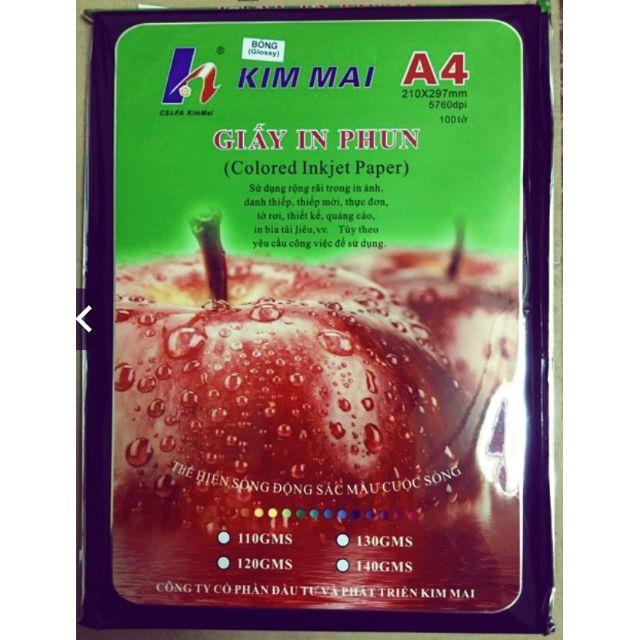 ❇ Giấy ảnh định lượng 135g 100 tờ - 1 tập