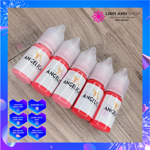 Mực ANGELICA Tem Trắng Bản Việt Siêu Đậm Phun Xăm