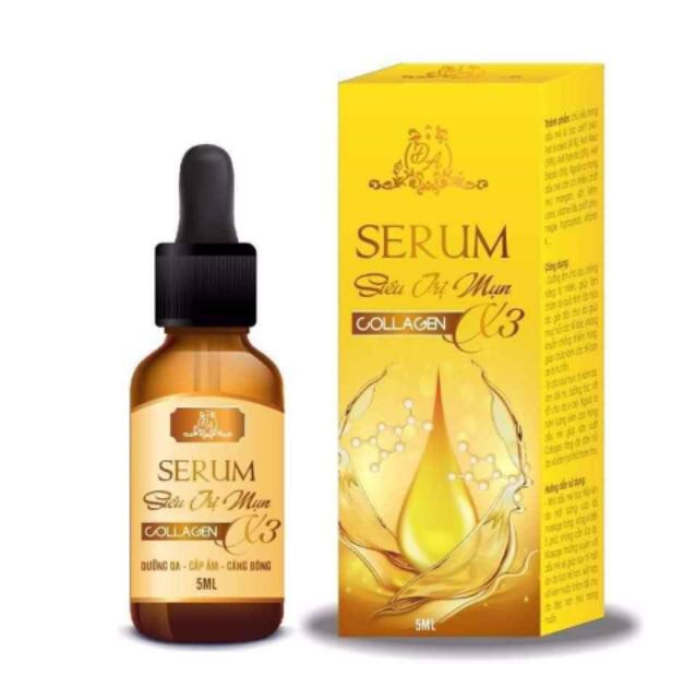 Serum Mụn collagen X3 siêu sạch mụn