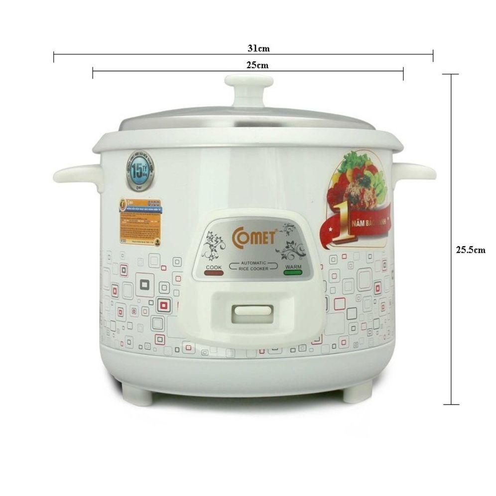 Nồi cơm điện comet nắp rời 1l8 giảm 30k