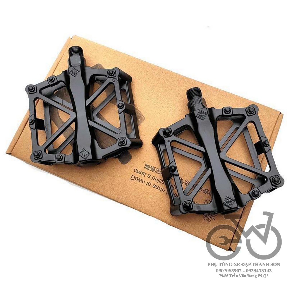 Pê đan/ Bàn đạp xe đạp thể thao nhôm Dimai, hỗ trợ chạy bằng vòng bi, siêu trơn tru, đạp cực tốt