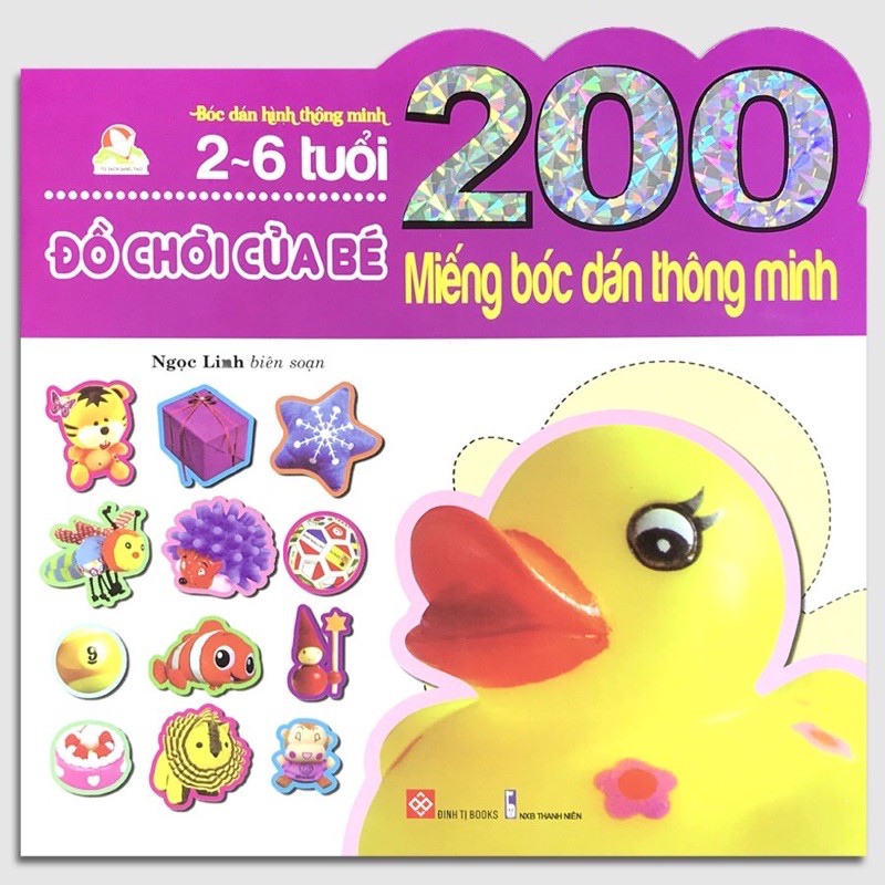 Sách - 200 miếng bóc dán thông minh - đồ chơi của bé