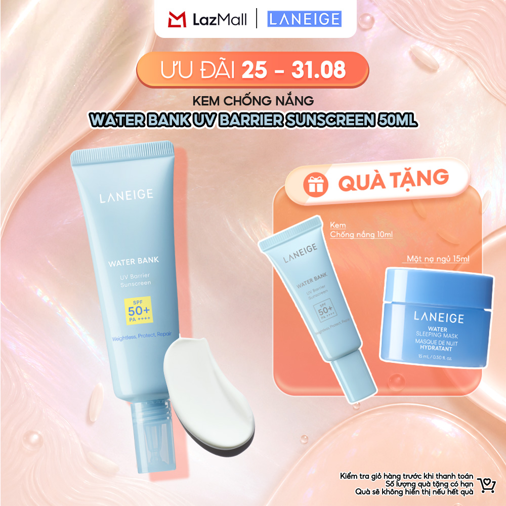 Kem Chống Nắng Laneige Water Bank UV Barrier Sunscreen 50ml