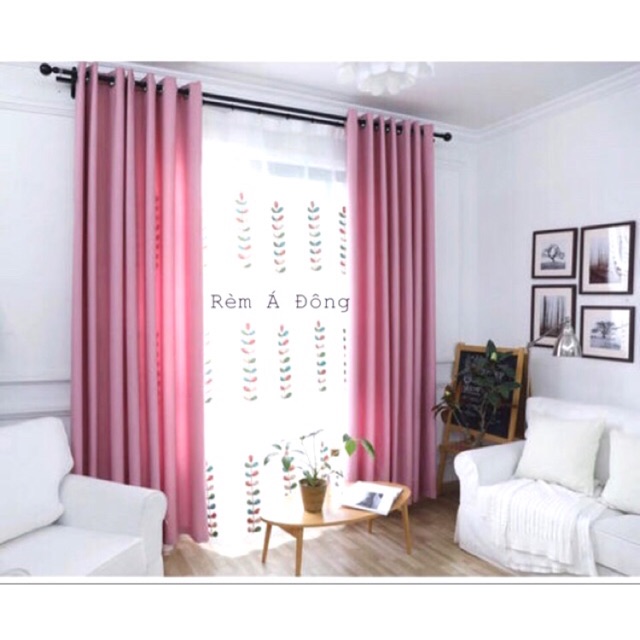 Rèm vải thô màu hồng phấn cực xinh nhiều kích thước , sản phẩm tốt, chất lượng cao, cam kết sản phẩm nhận được như hình
