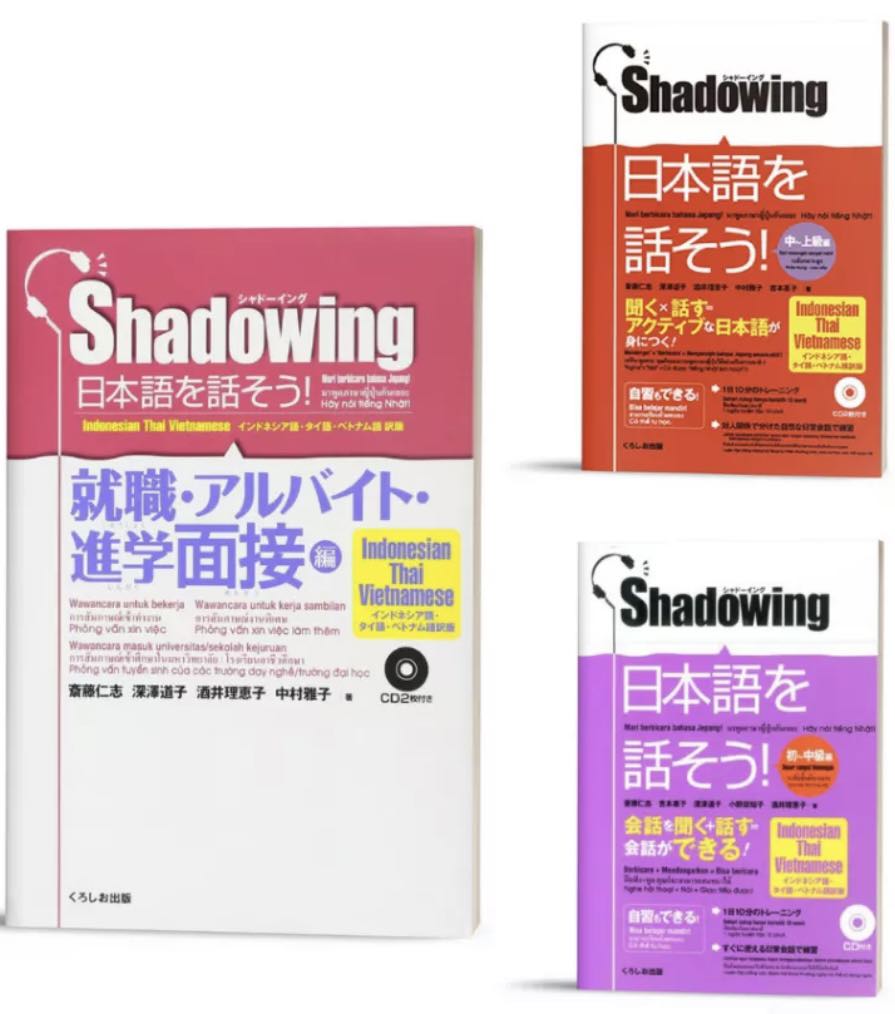 Sách :Combo 3 Quyển Shadowing Tiếng Việt Luyện Hội Thoại Trong Mọi Tình Huống