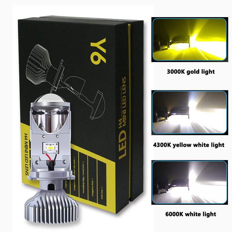 Bi Led 3 Màu 2020 Hệ Màu 3000k, 4500k, 6000k Sd Cho Ôtô và Xe Máy ( hộp 2 bóng Led)