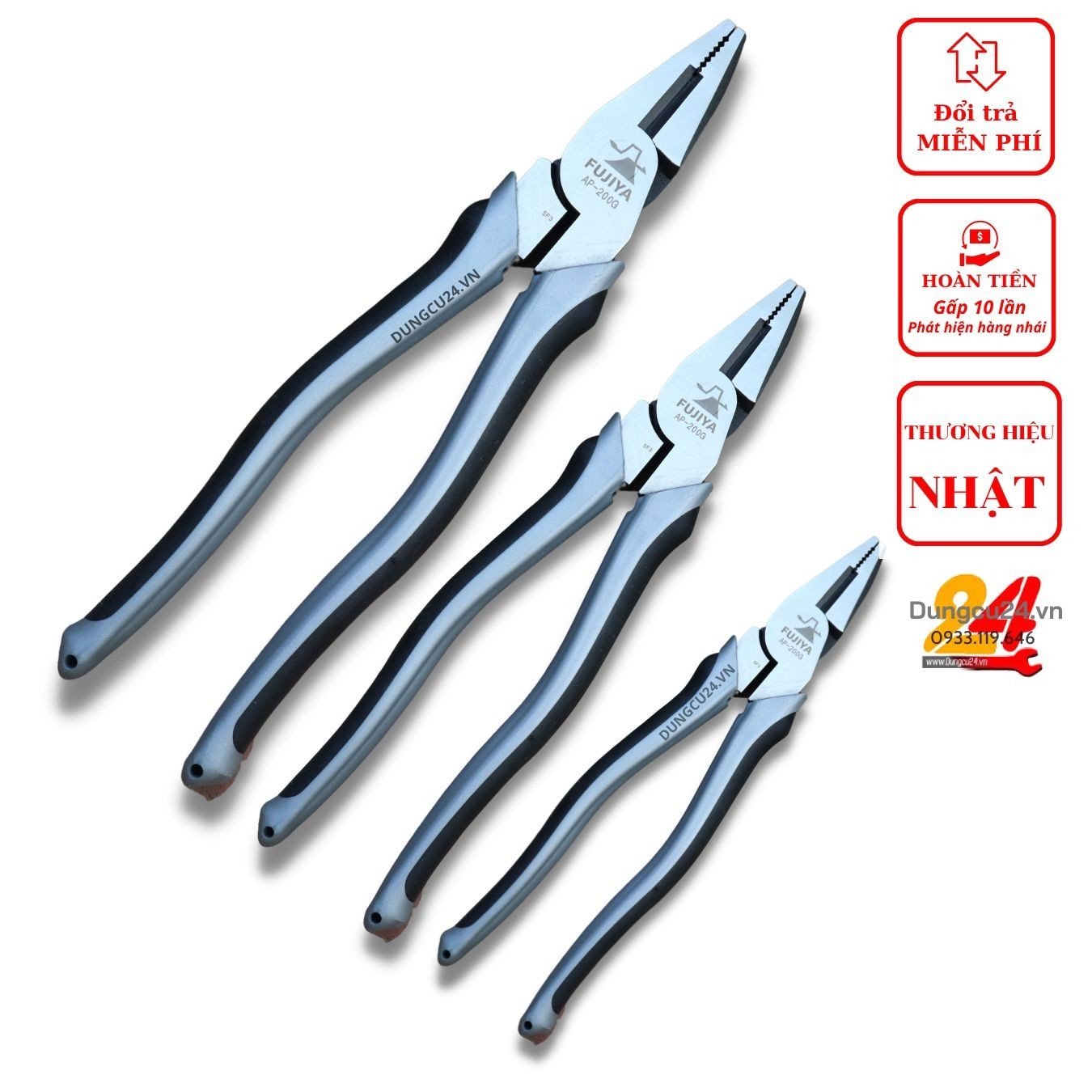 Kìm điện cường lực fujiya ap-200g / ap-175g /ap-150g