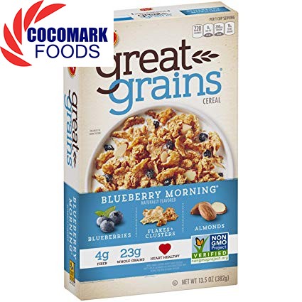 Bánh Ngũ Cốc Ăn Sáng Post Blueberry Morning - Nhập khẩu Mỹ 352 gr