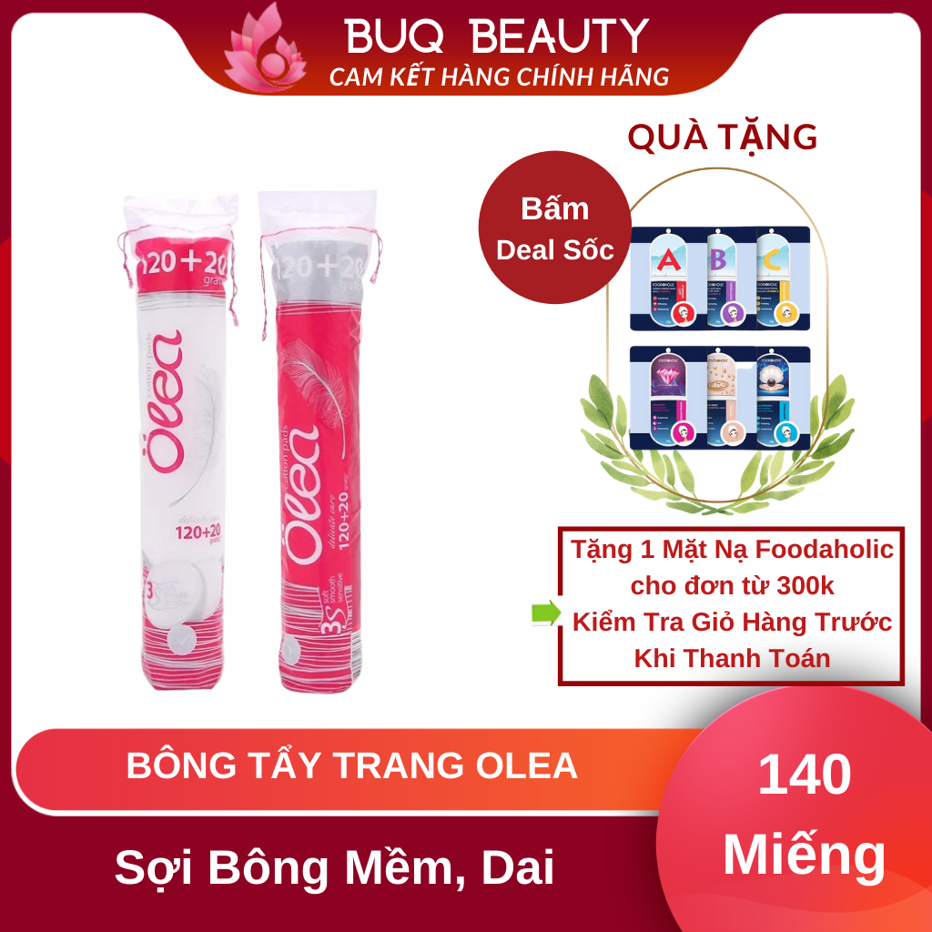 Bông Tẩy Trang Olea Cotton Pad Thiên Nhiên