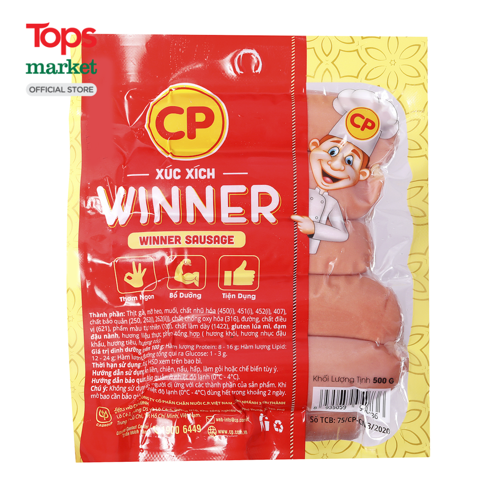 Xúc Xích Winner CP 500G - Siêu Thị Tops Market