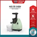 Máy ép chậm SUNHOUSE SHD5501 - Dung tích 600ml - Công suất 150W - Chế độ quay đảo chiều - Tự động ngắt khi quá nhiệt - Bảo hành 12 tháng - Hàng Chính Hãng