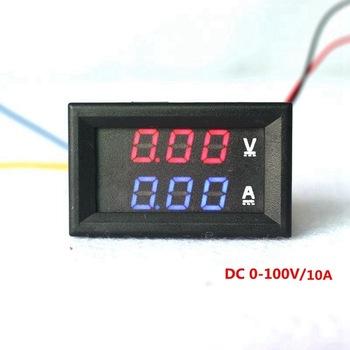 Vôn Kế Điện Tử Màn Hình LED 3 Màu 100V 10A.