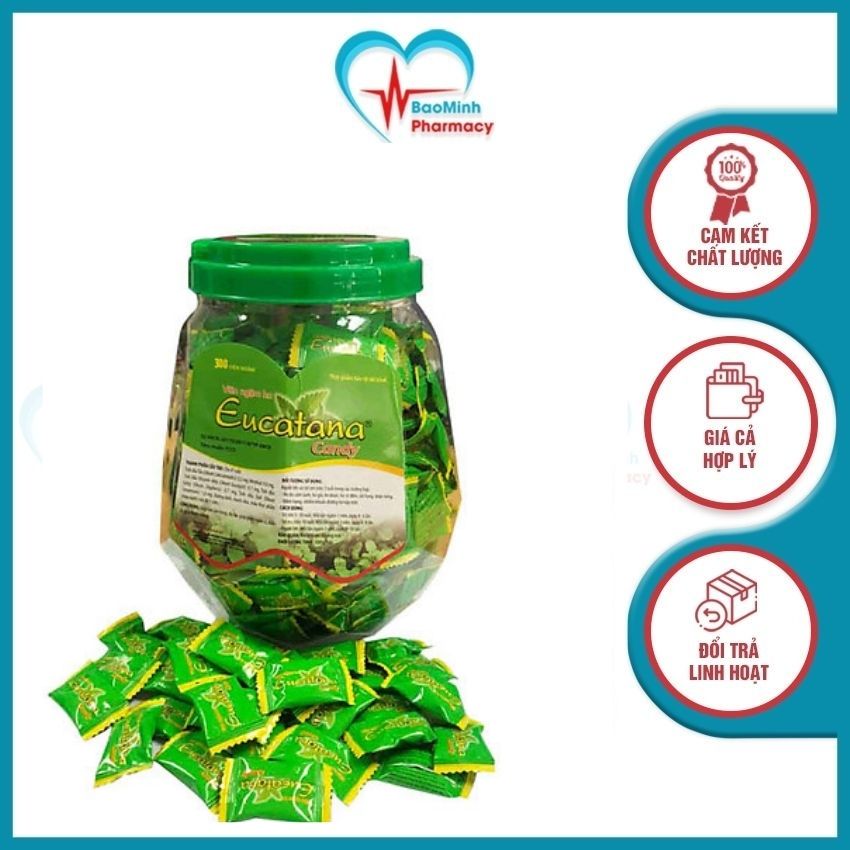 Kẹo ngậm ho Eucatana - Hỗ trợ bổ phế, giảm đờm, giảm ho