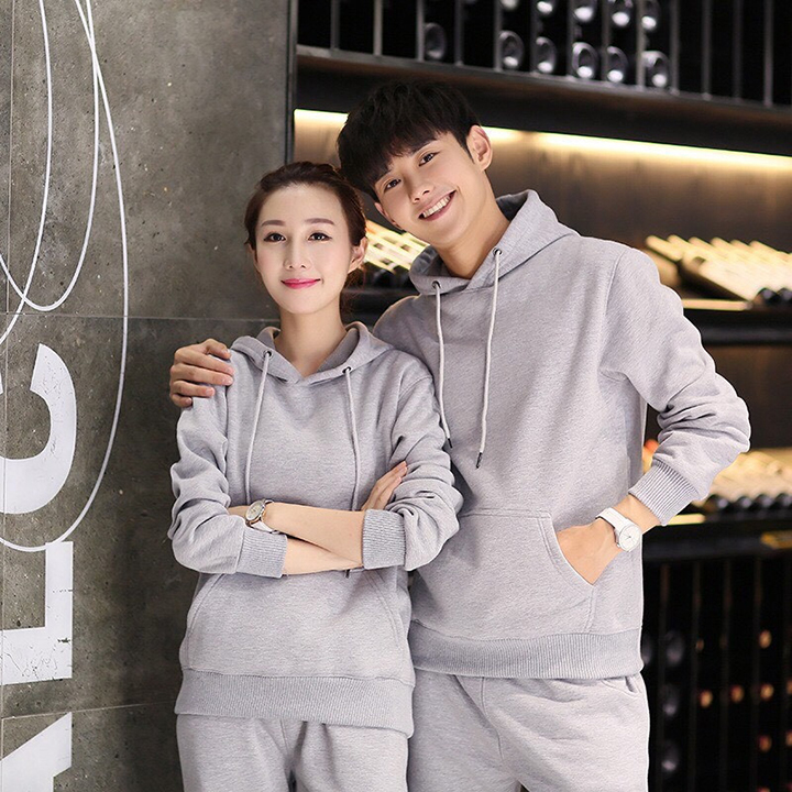 Ảnh thực - áo khoác nỉ hoodie trơn thời trang - áo unisex vải dày mịn