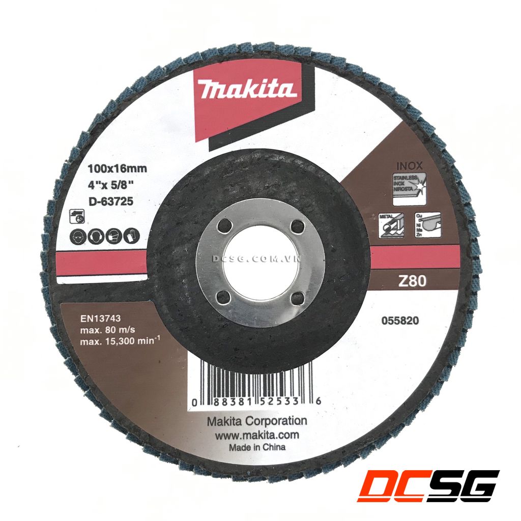 Nhám xếp 100mm z80 makita d-63725