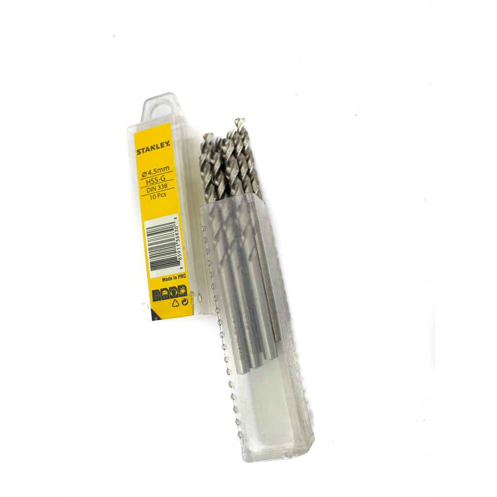 4.5mm hss mũi khoan sắt stanley sta50059b10 stanley sta50059b10